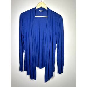 Ann Taylor Royal Blue Knit Open Front Cardigan, M